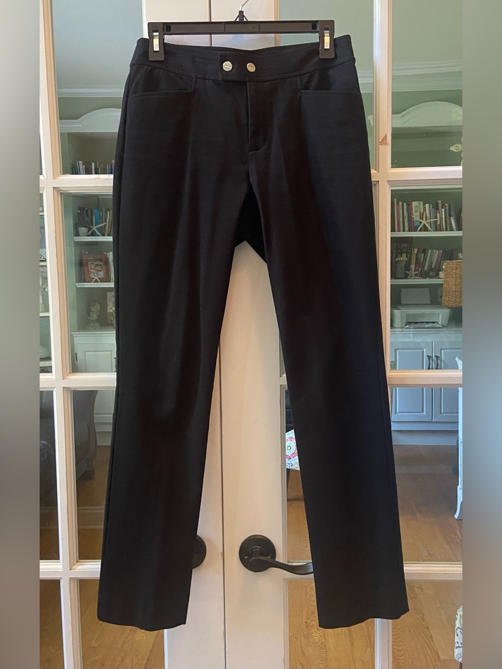 Chaps Black Dress Pants Size 4P